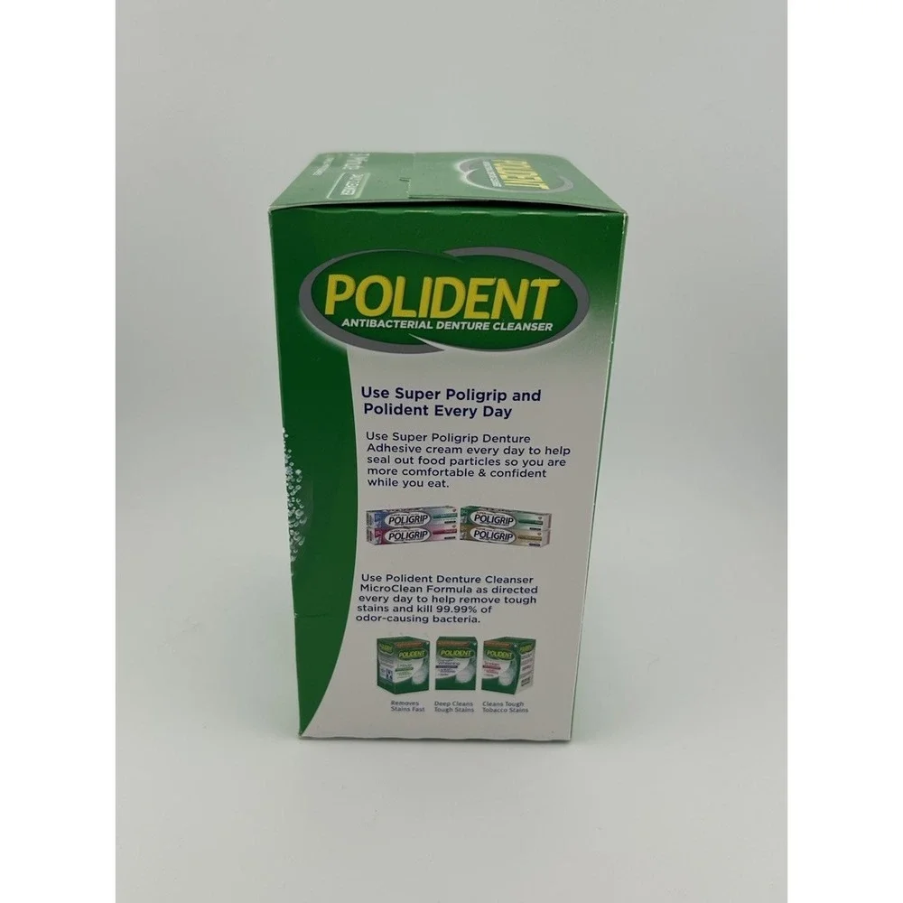 Polident - Antibacterial‎ Denture Cleanser - 84 Tablet - Triple Mint Exp: 2023
